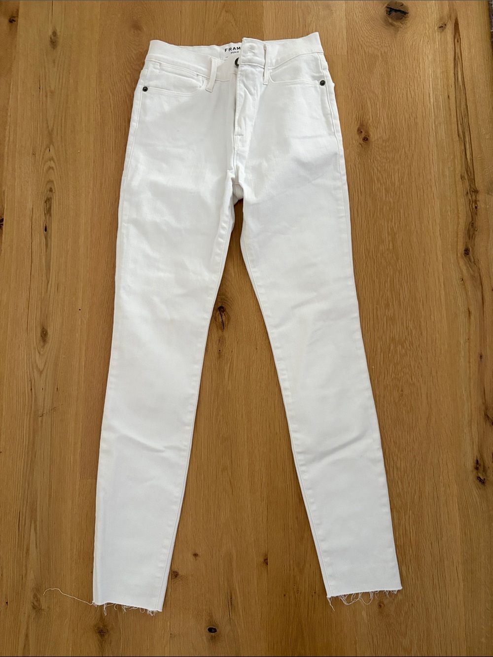Frame Denim White Skinny Mens Jeans